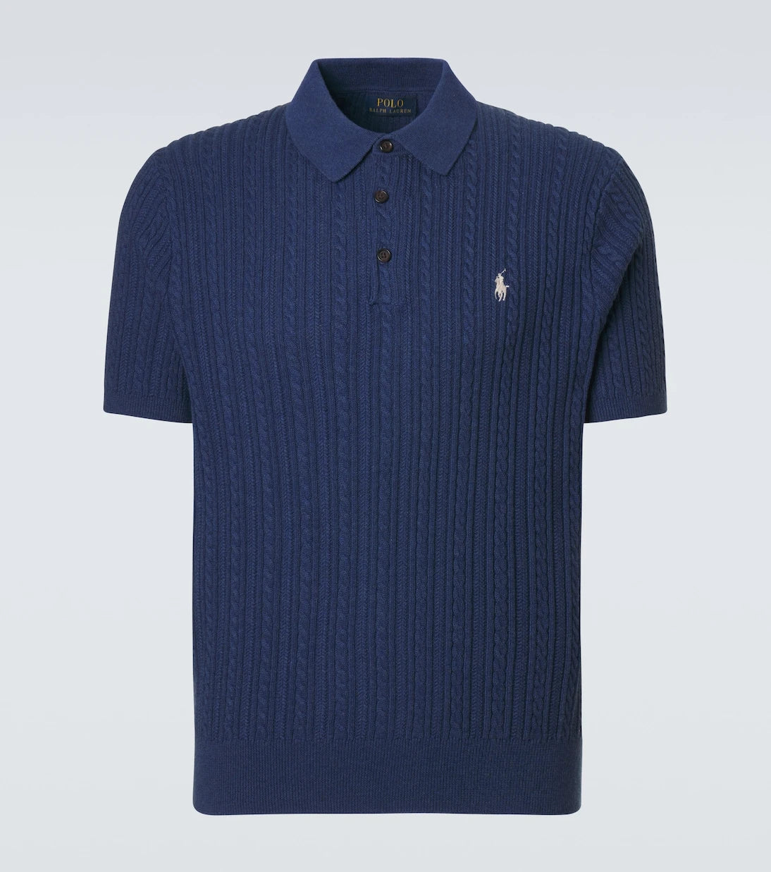 Polo Ralph Lauren - Cable-knit cotton polo sweater