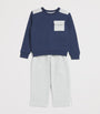 Eleventy Kids Cotton Contrast-Trim Sweatshirt (2-16 Years)