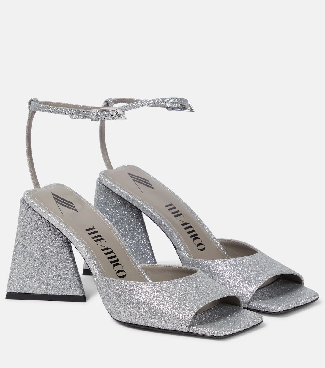 The Attico - Piper 85 glitter-embellished sandals