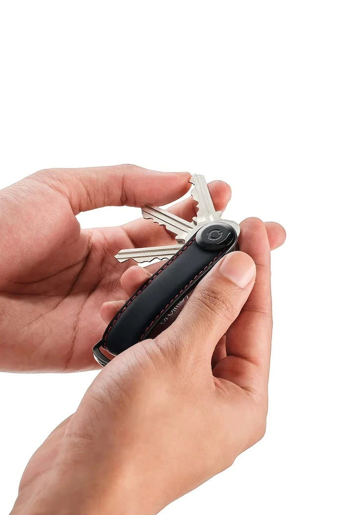 Кожен калъф за ключ Orbitkey Matte Leather 8,6 x 2,2 cm