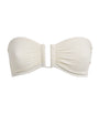 Eres White Show Bandeu Bikini Top