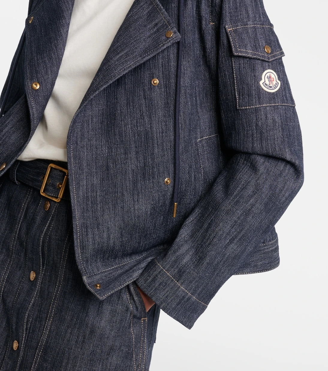 Moncler - Diervilla double-breasted denim jacket