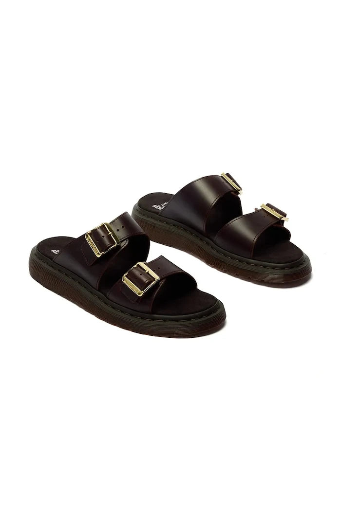 Dr. Martens чехли дамски от кожа Josef