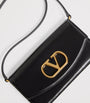 Valentino Garavani Black Small Leather Vain Clutch Bag