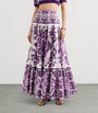 Dolce & Gabbana Multi Cotton Majolica Print Maxi Skirt