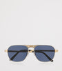 Cartier Rectangular Aviator Sunglasses