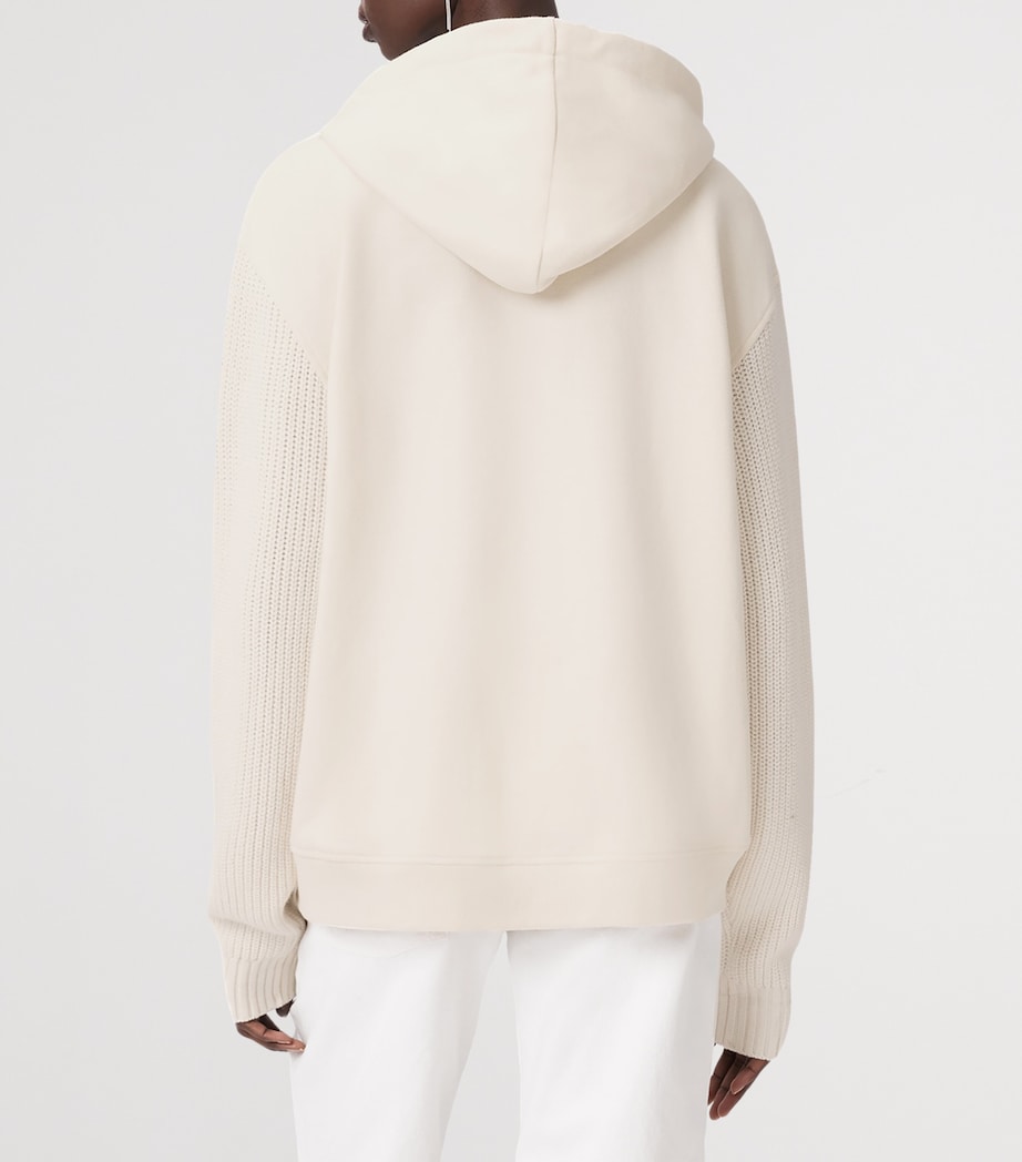 White Amphie Knit Hoodie