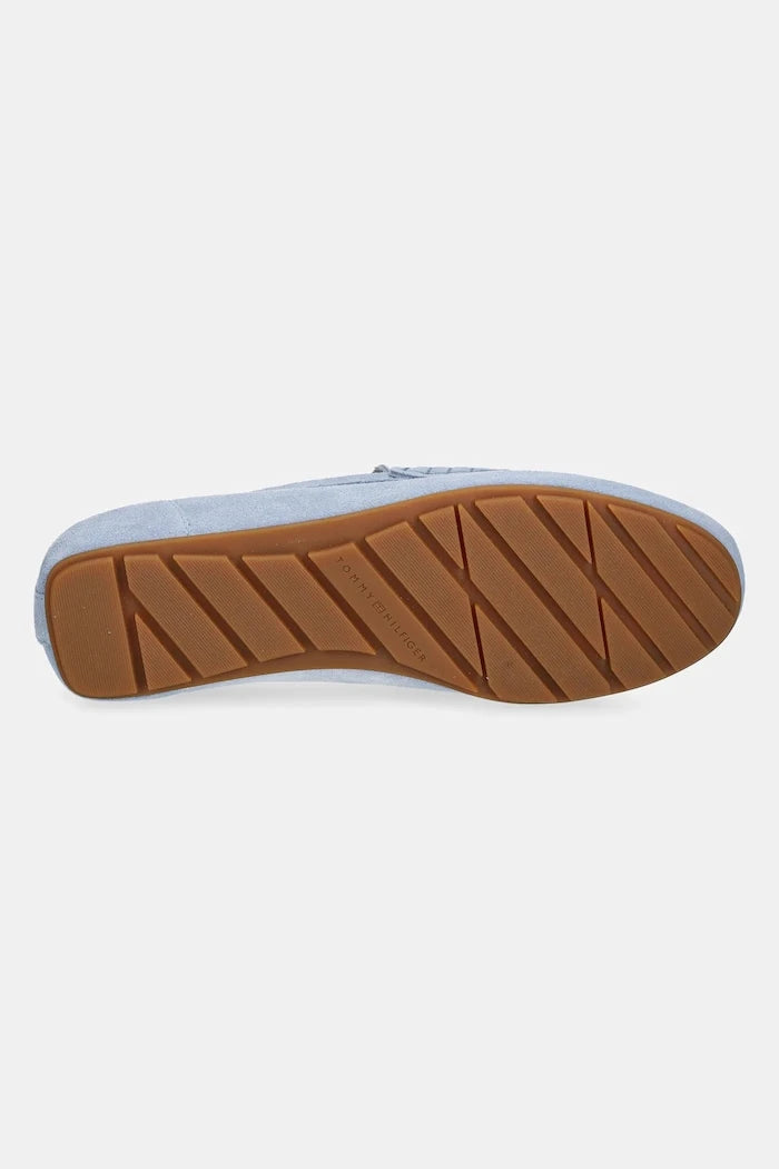 Tommy Hilfiger Kadın Süet Mokasen FLAG SOFT SUEDE DRIVER LOAFER
