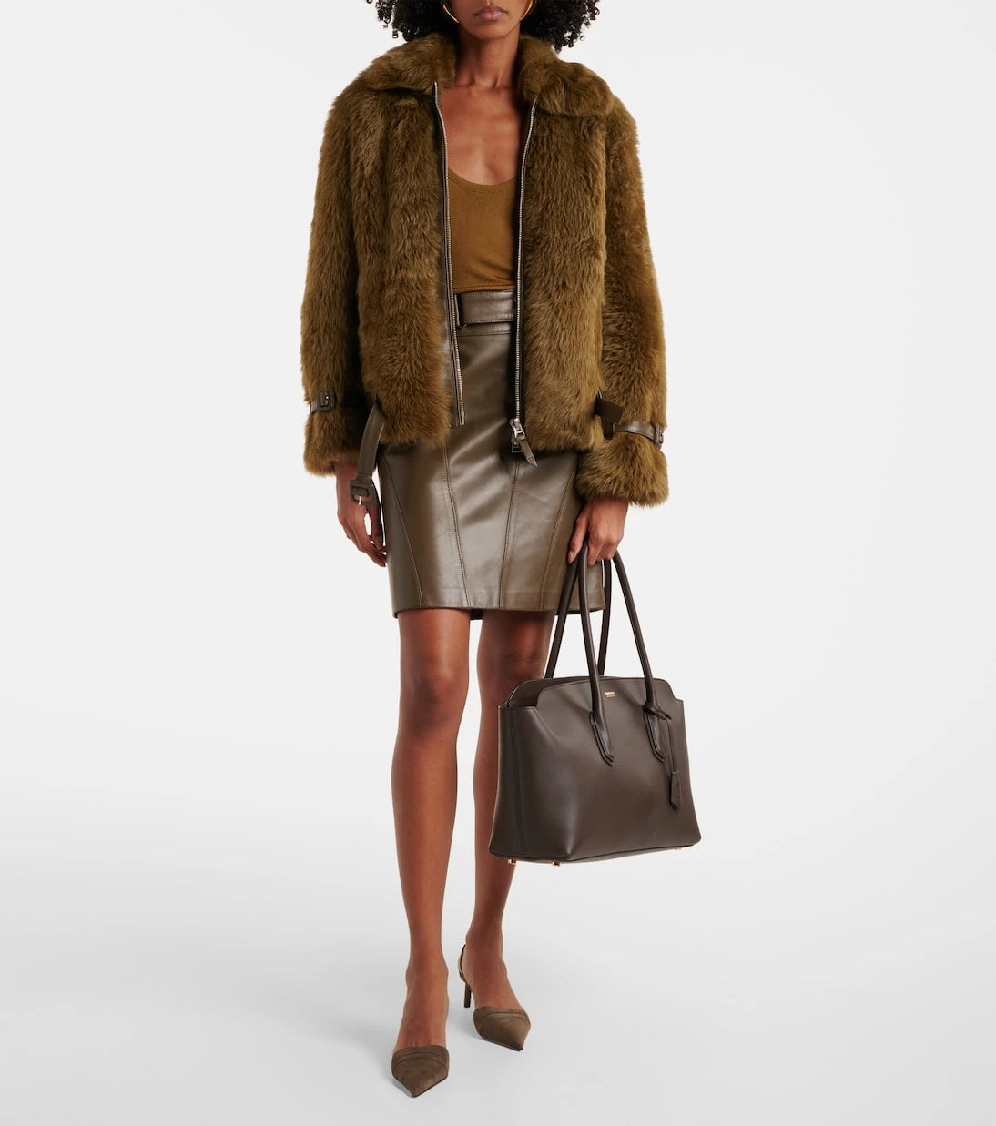 Tom Ford - Alexander Large leather shoulder bag
