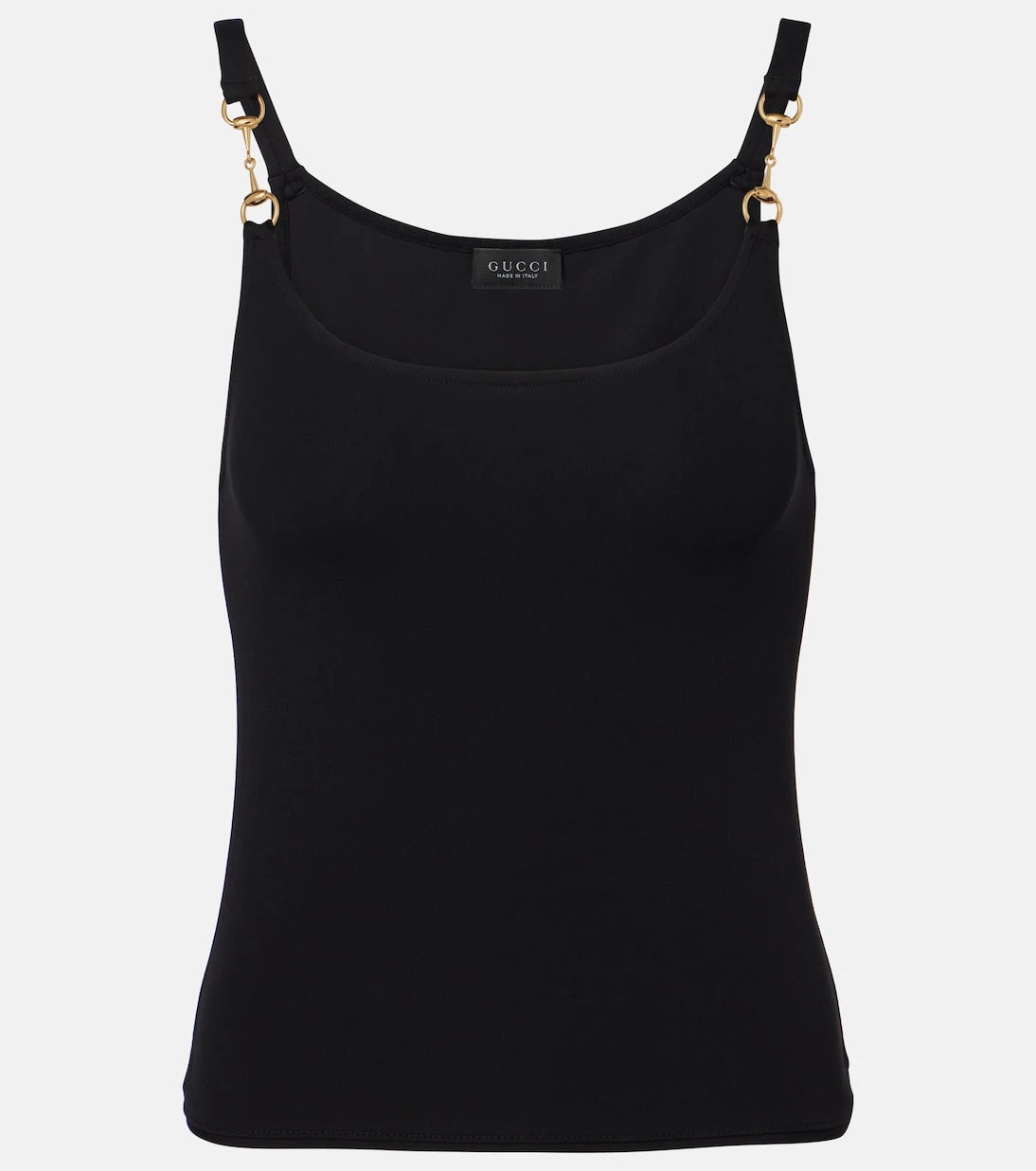 Gucci - Horsebit crêpe jersey tank top