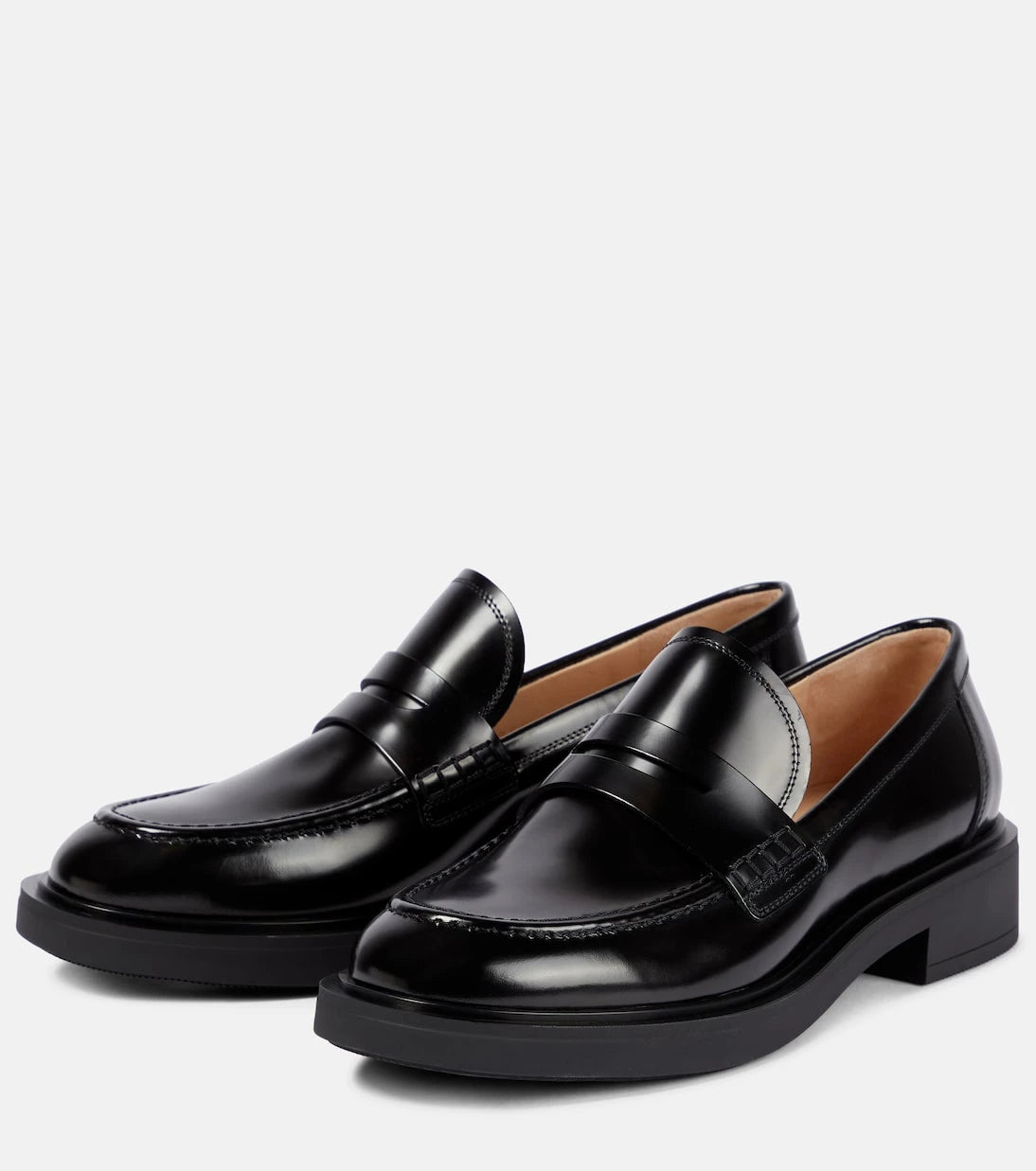 Gianvito Rossi - Harris leather loafers