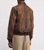 Brown Sheep Leather Flight Jacket