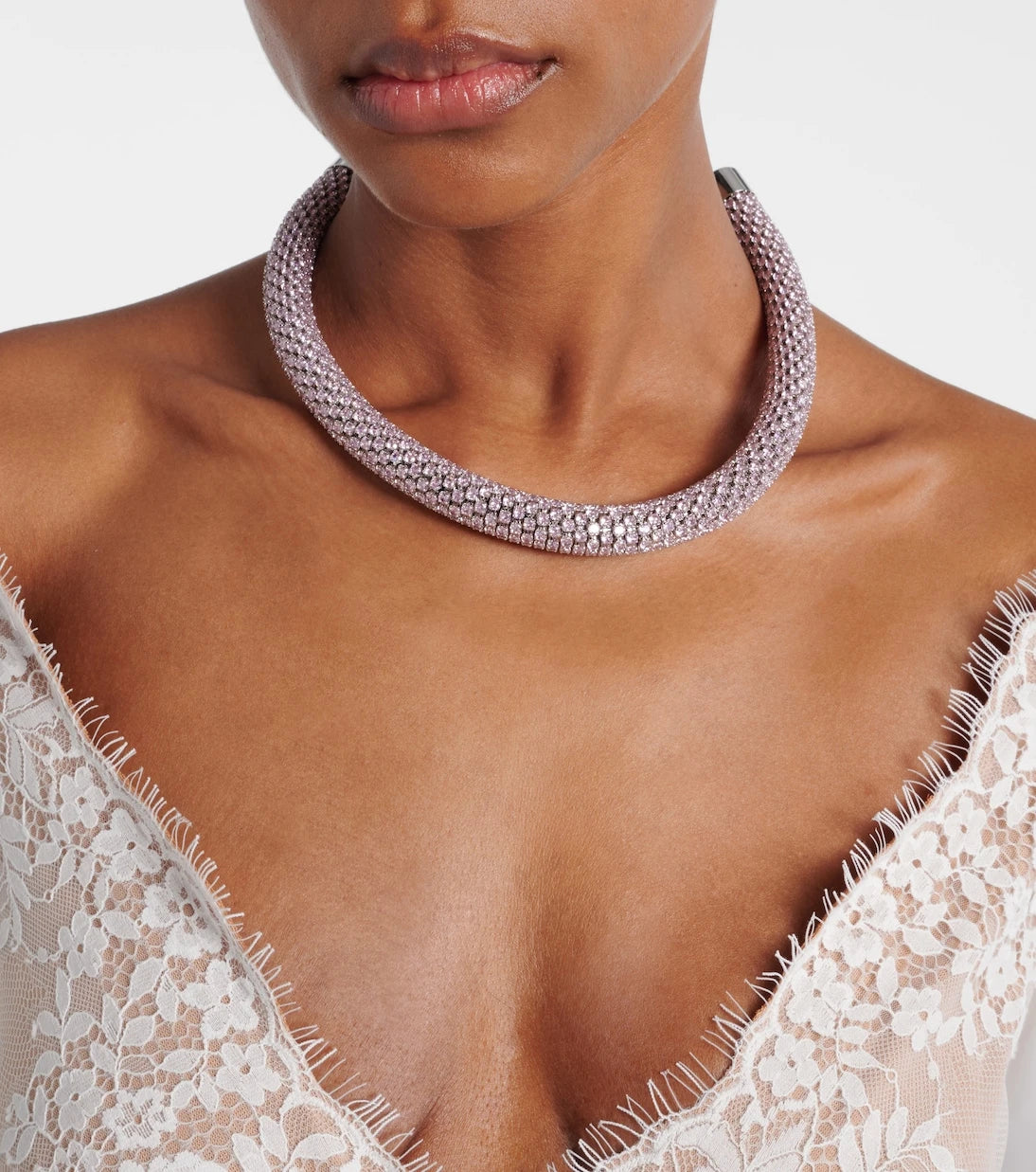 Self-Portrait - Crystal-embellished choker