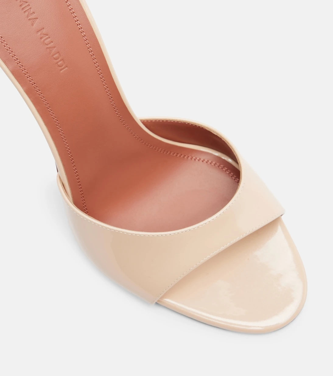 Amina Muaddi - Elodie 105 patent leather mules