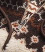 Moncler Brown Wool-Blend Geometric Jacquard Hoodie