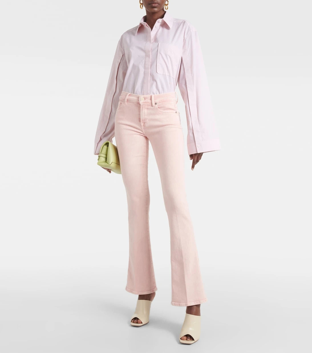 Victoria Beckham - Cropped cotton-blend shirt