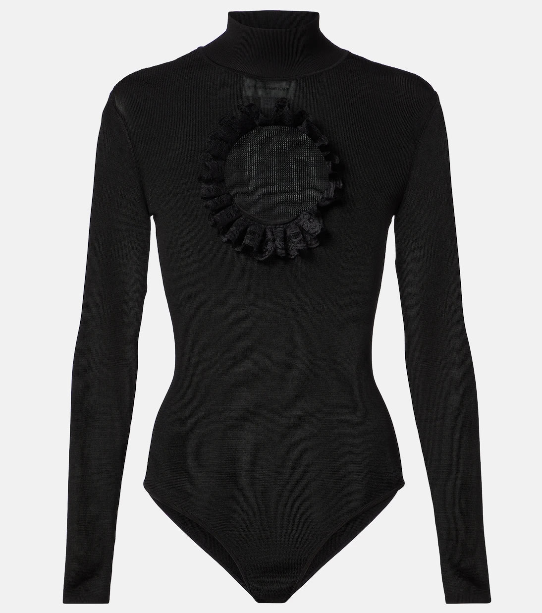 Self-Portrait - x Christopher Kane lace-trimmed cutout bodysuit