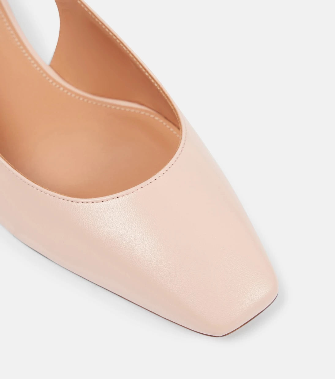 Aquazzura - Very Bow Tie 35 leather slingback pumps