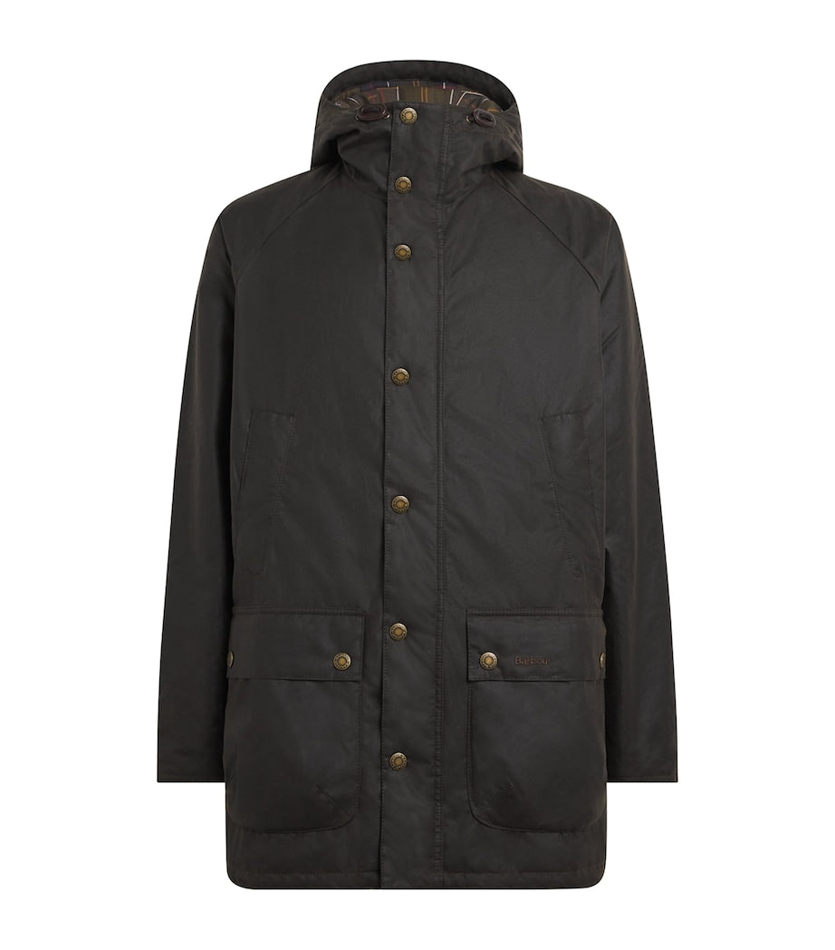 Barbour Green Wax Bedale Parka Coat