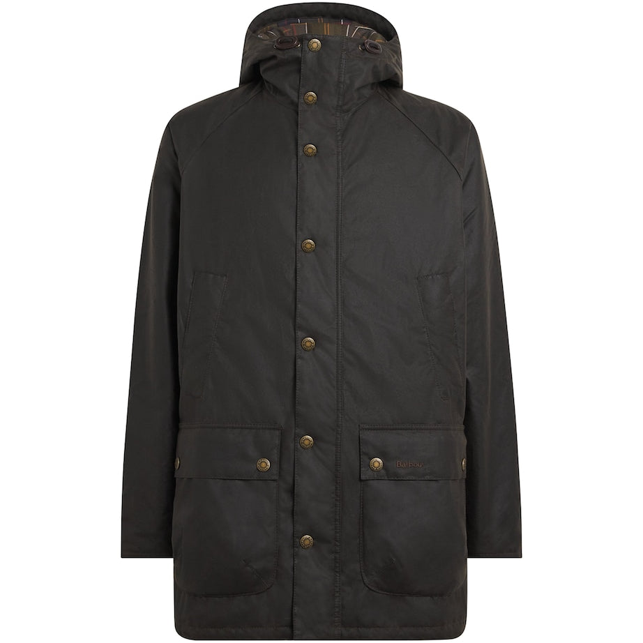 Barbour Green Wax Bedale Parka Coat