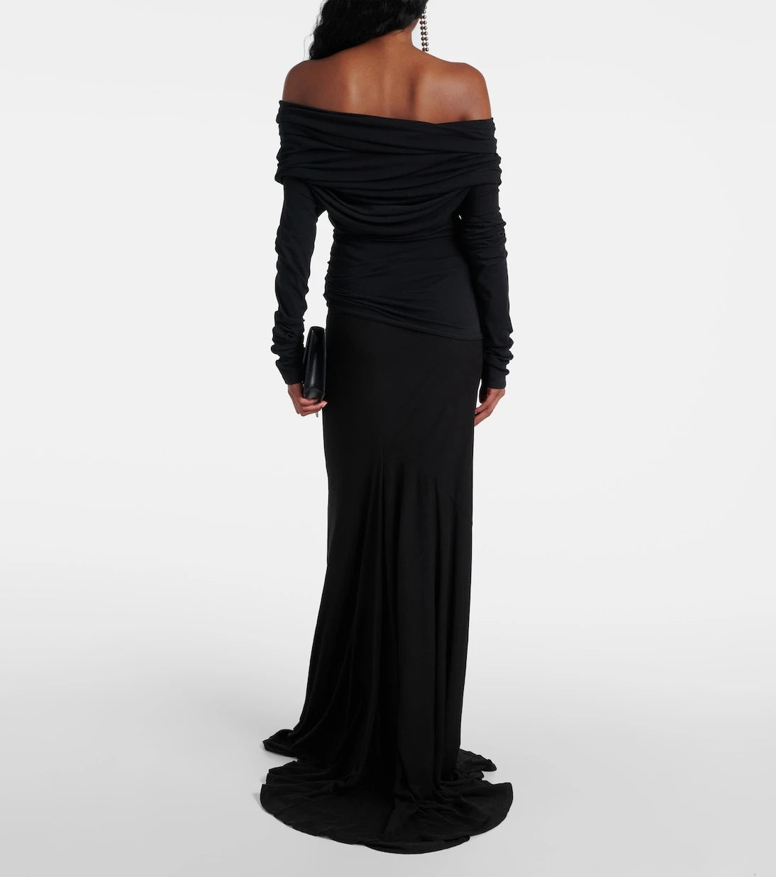 Entire Studios - Bound draped off-shoulder jersey top