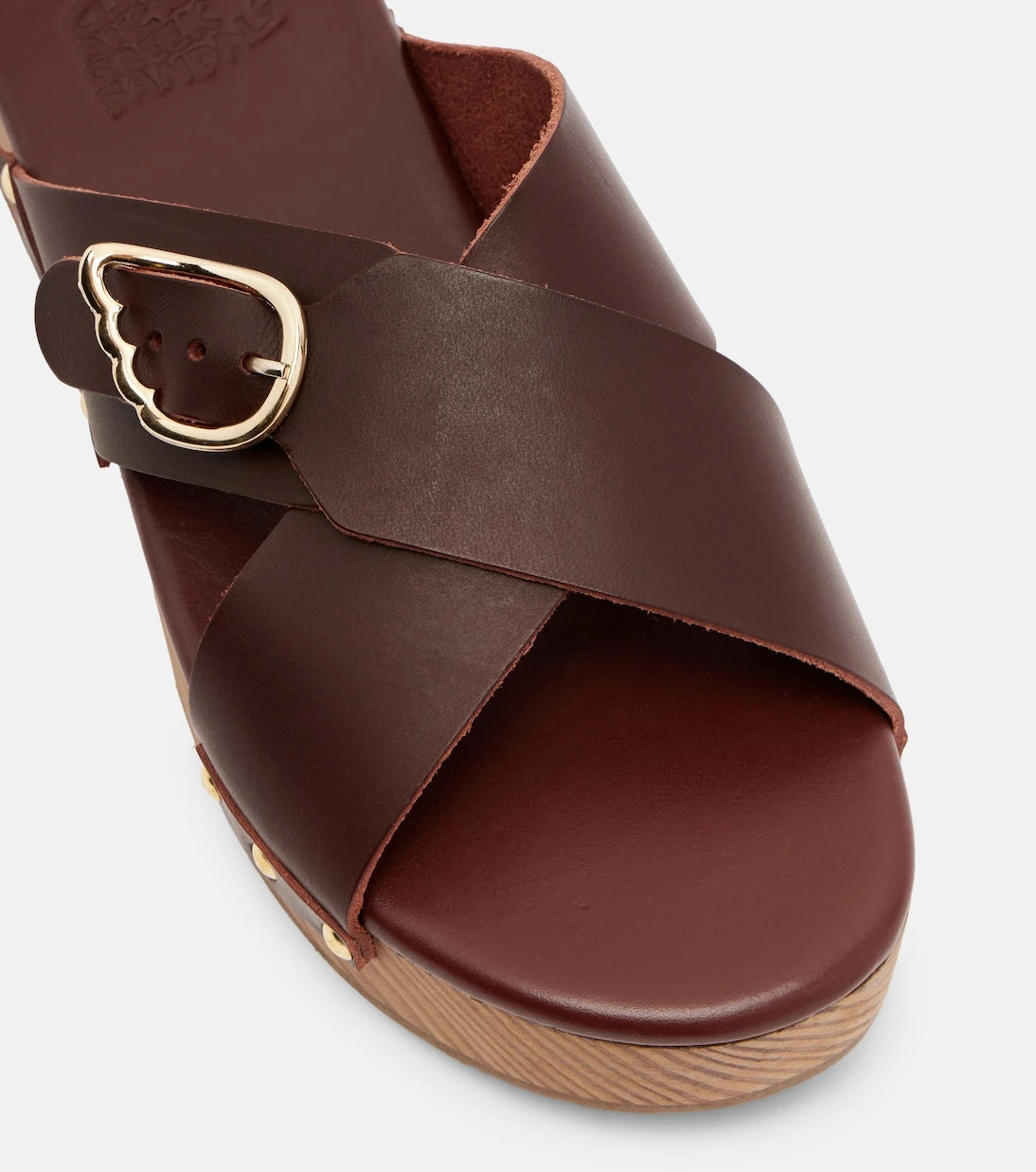 Ancient Greek Sandals - صندل ماريليسا الجلدي بكعب منصة
