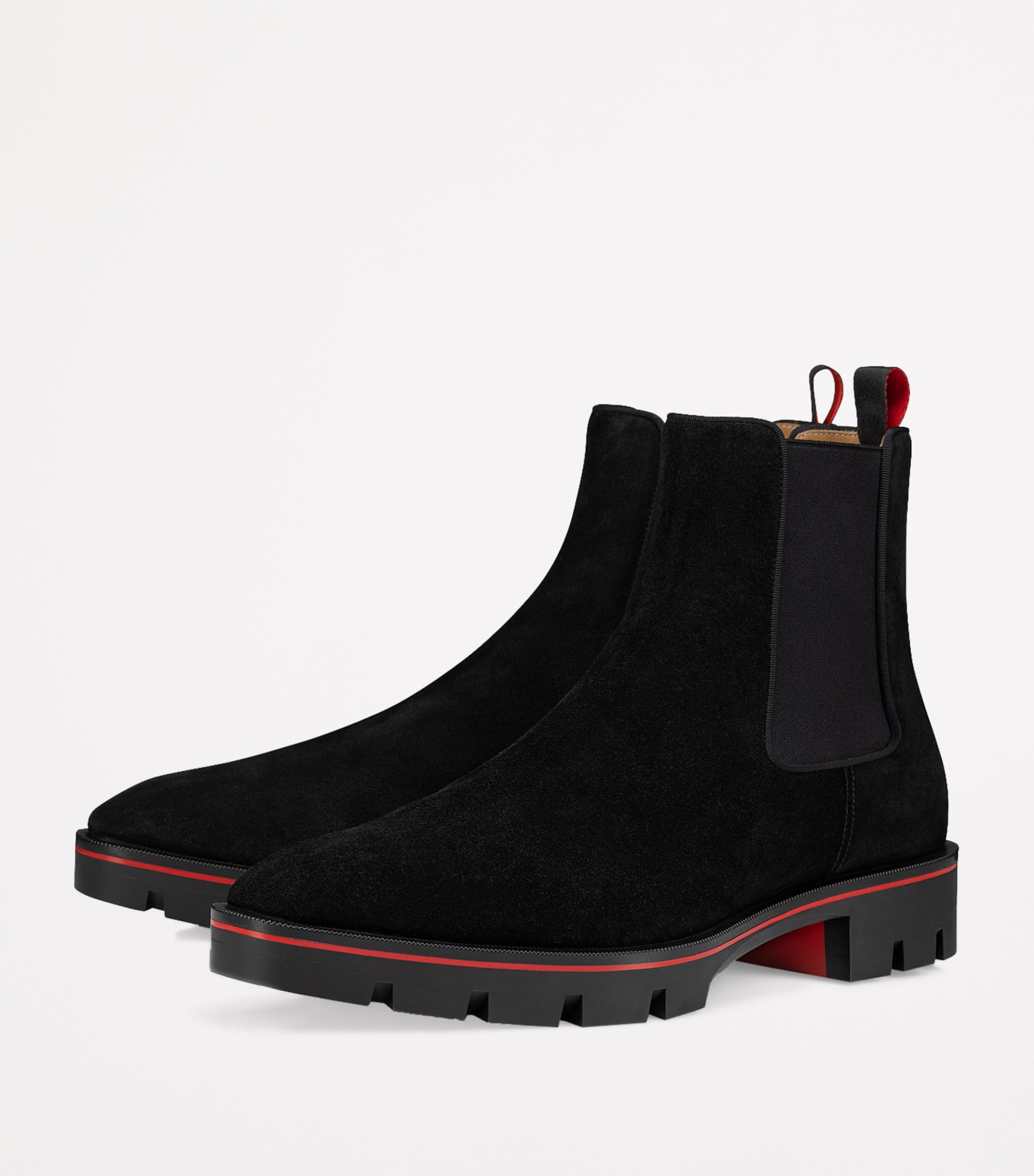 Christian Louboutin Alpinosol Veau Velour Chelsea Boots