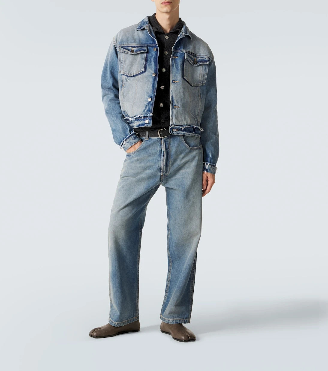 Maison Margiela - Cropped straight jeans