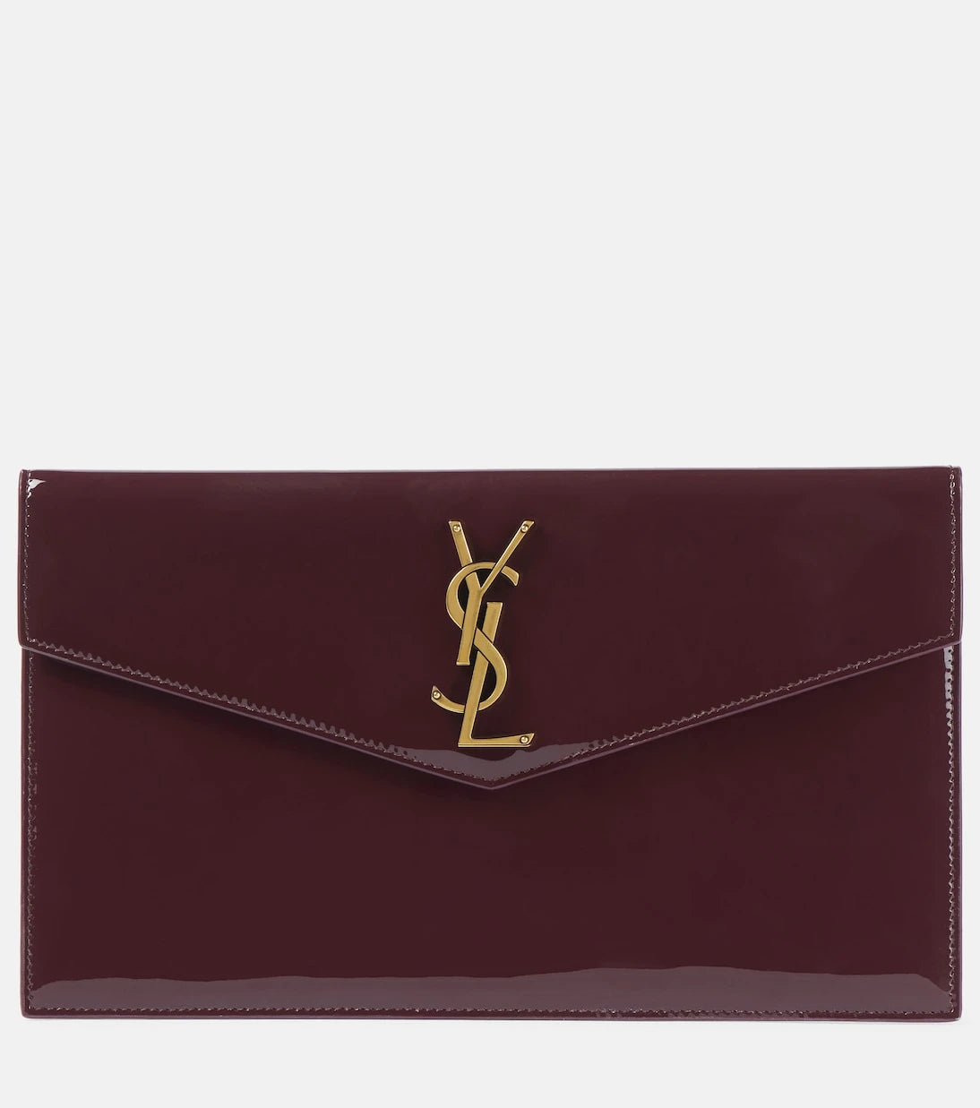Saint Laurent - Uptown patent leather clutch
