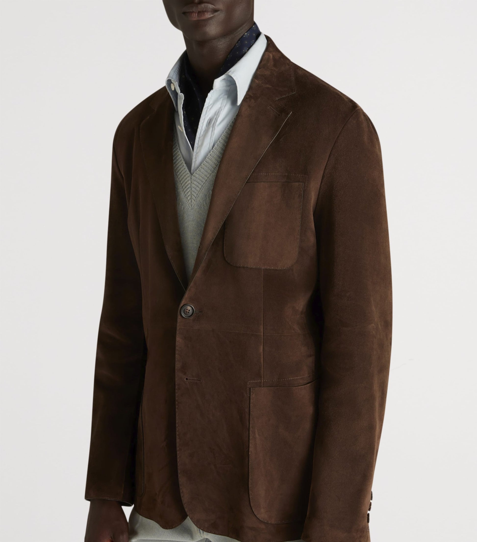 Brown Suede Blazer