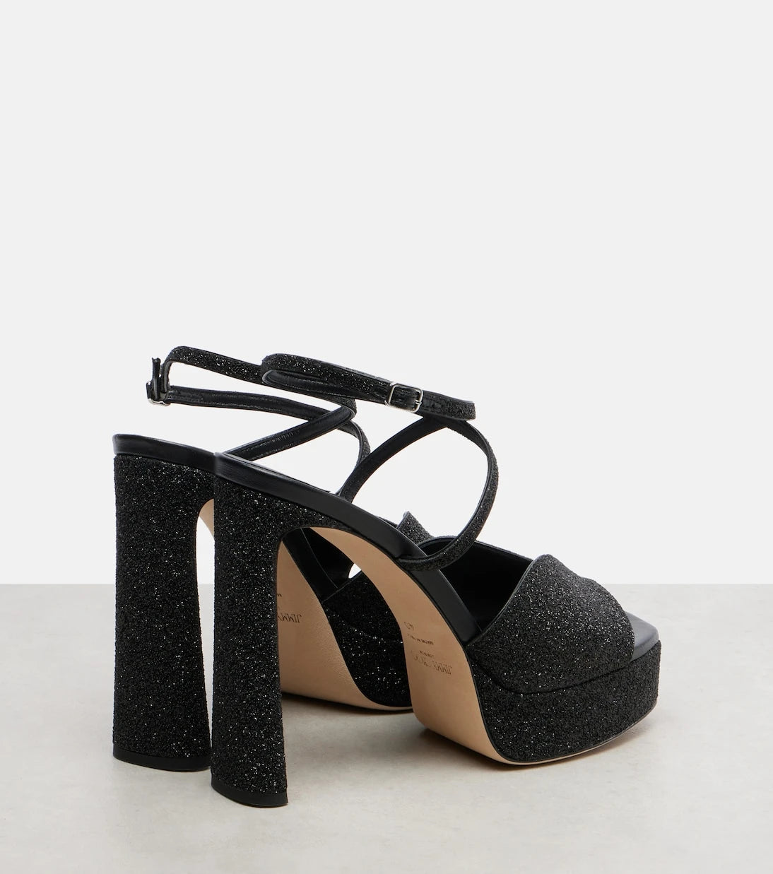 Jimmy Choo - Karli 125 glitter platform sandals