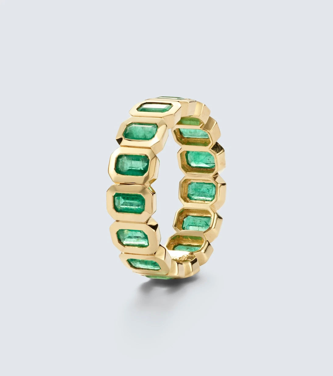 Shay Jewelry - 18kt gold ring with emeralds