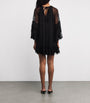 Alice+Olivia Black Lace Delia Mini Dress
