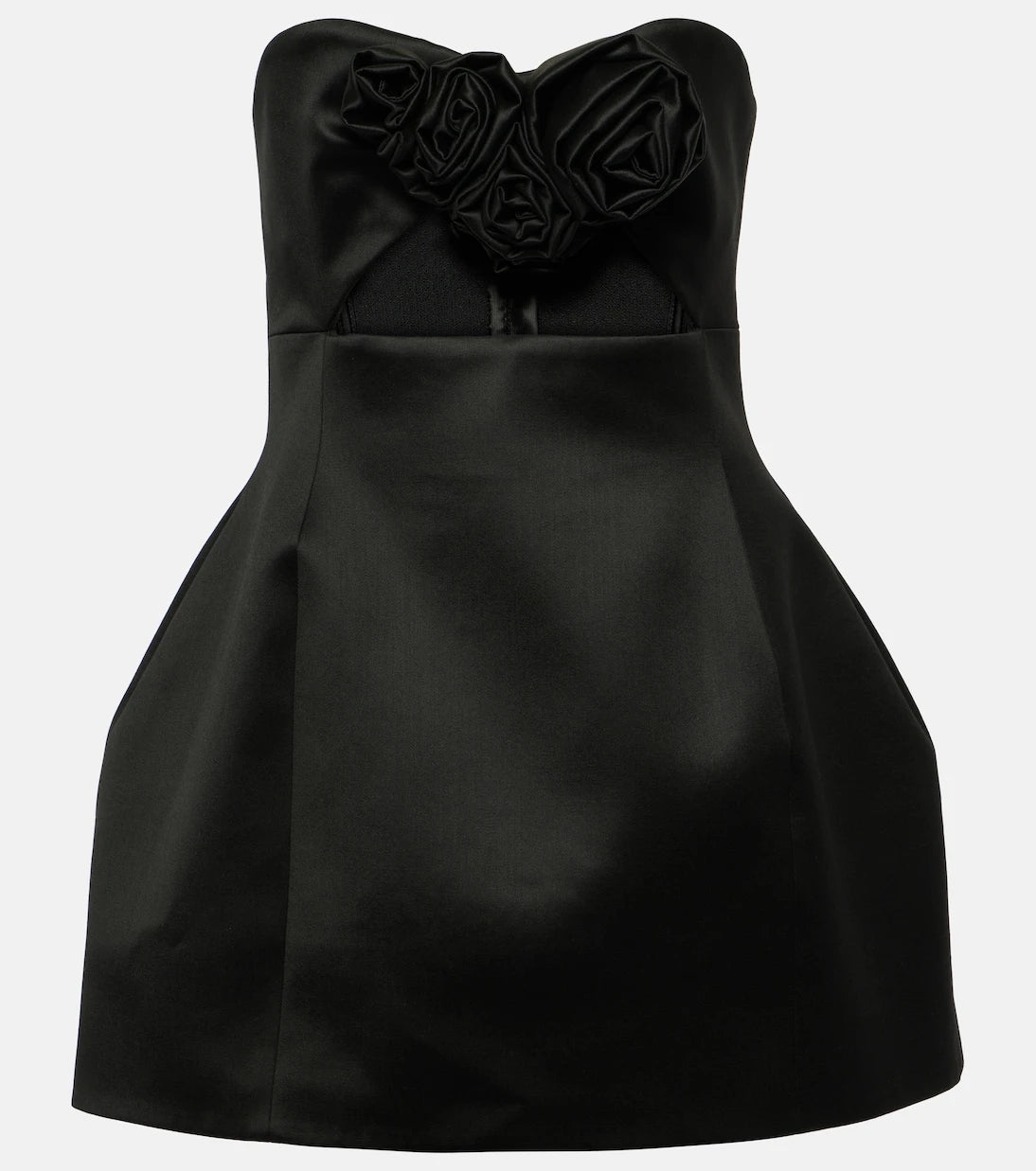 Magda Butrym - Floral-appliqué bustier minidress