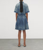 McQueen Blue Denim Mini Shirt Dress