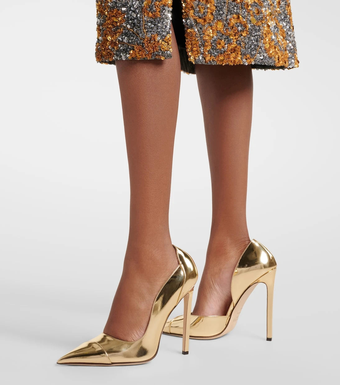Jimmy Choo - Brigitte mirrored leather pumps