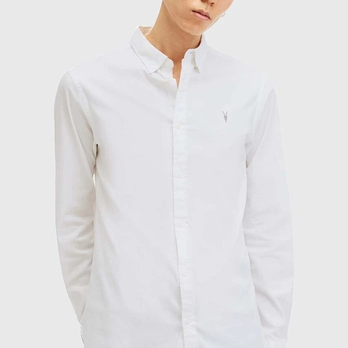 Памучна риза AllSaints HAWTHORNE LS SHIRT
