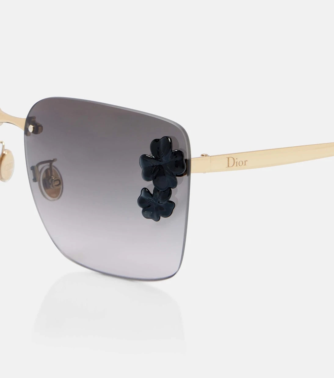 Dior Eyewear - Dior Clover embellished square sunglasses