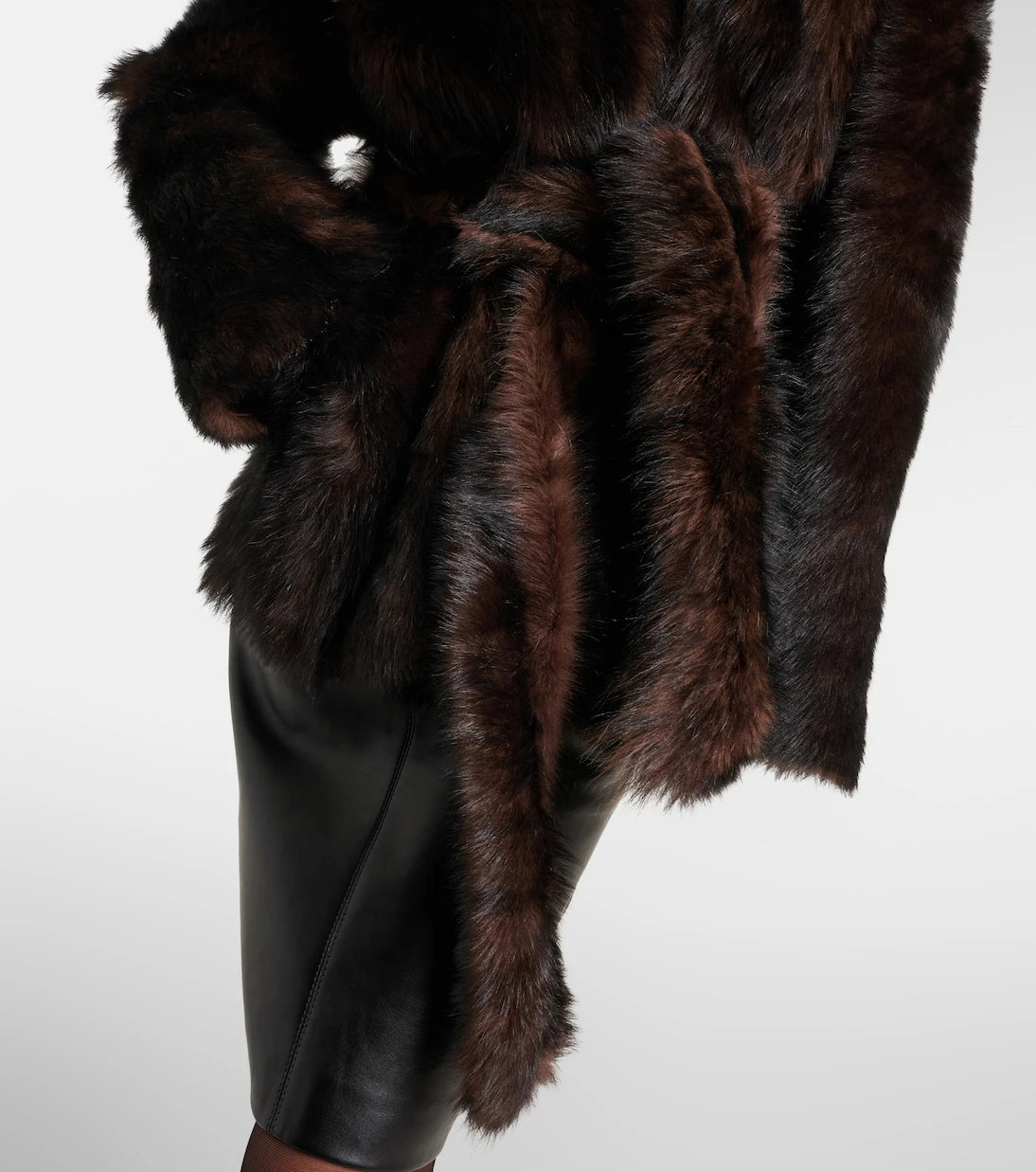Nour Hammour - Elsa shearling wrap coat