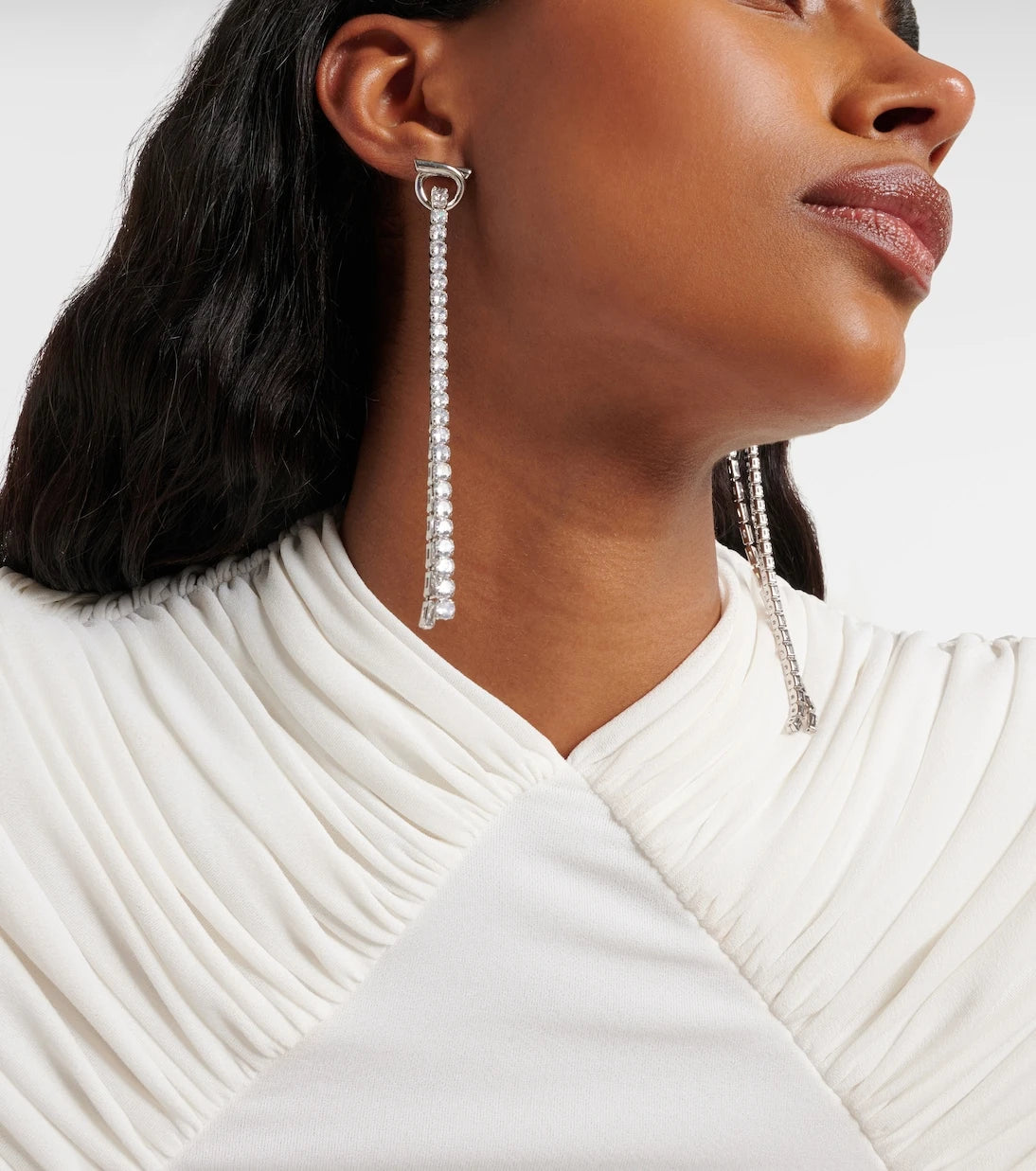 Ferragamo - Embellished drop earrings