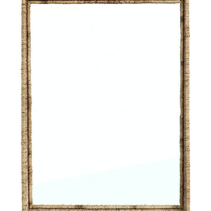 Madam Stoltz duvar aynası, jüt, 45 x 60 x 8 cm