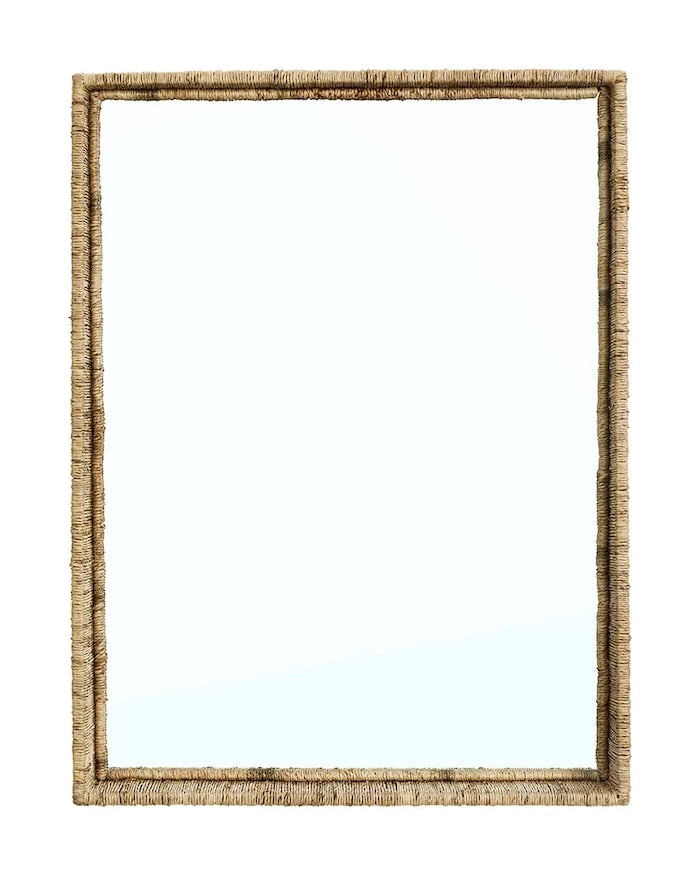 Madam Stoltz огледалце стенно от юта 45 x 60 x 8 cm