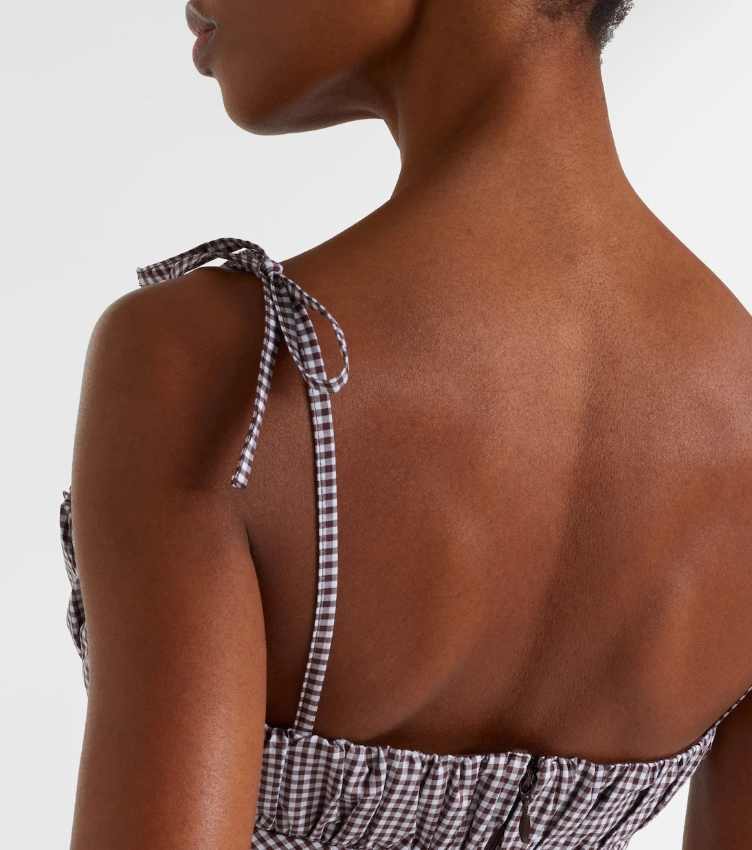 Faithfull - Pelea gingham cotton crop top