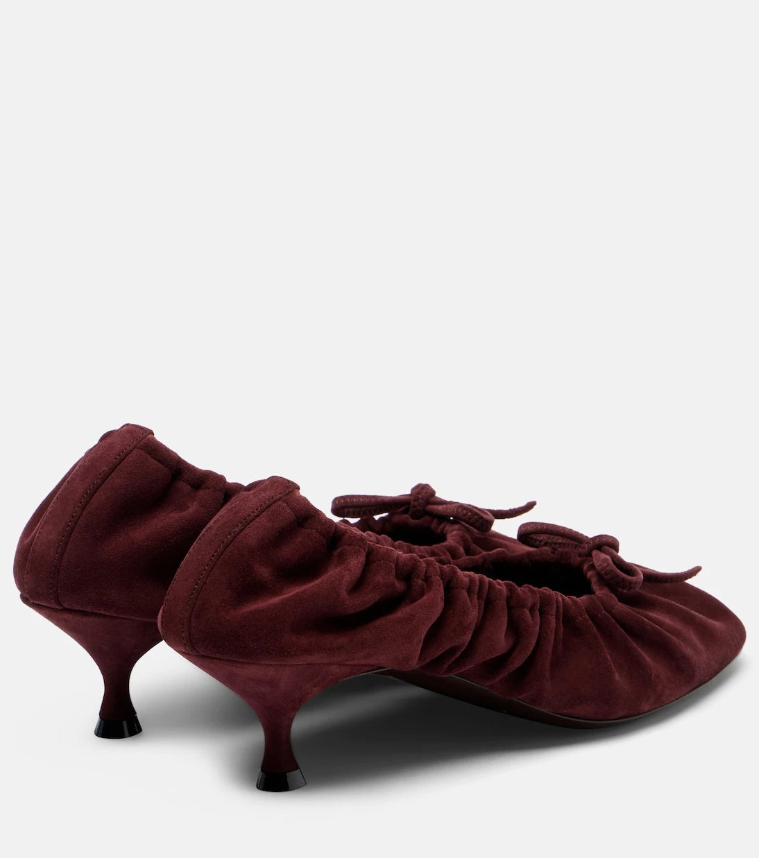 Herbert Levine - Gather Around ruched suede pumps