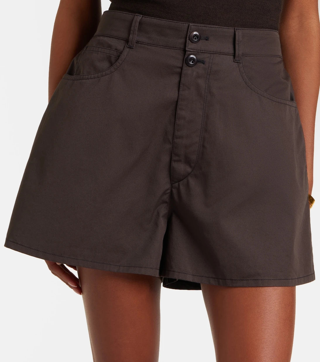 Lemaire - Cotton twill shorts