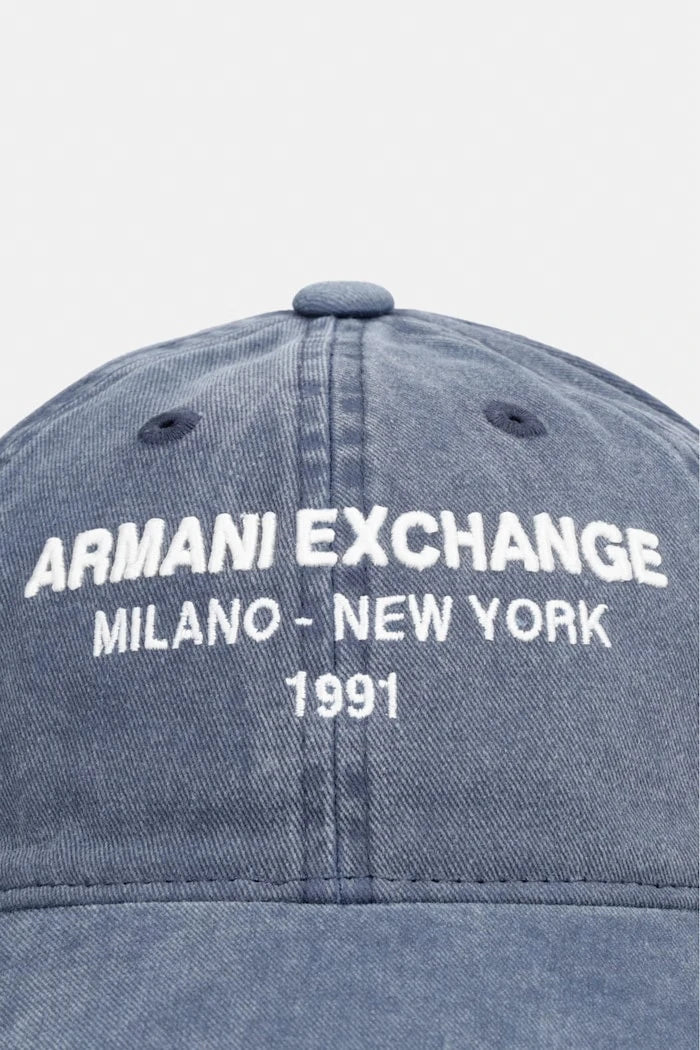Armani Exchange pamuklu erkek бейзбол şapkası