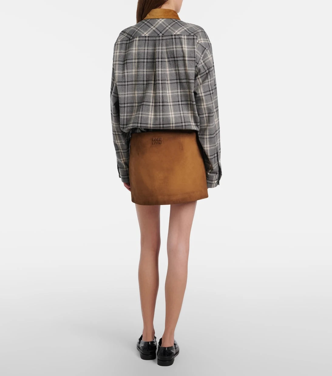 Miu Miu - Suede miniskirt