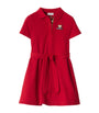Burberry Kids Red Cotton Polo Dress (3-12 Years)