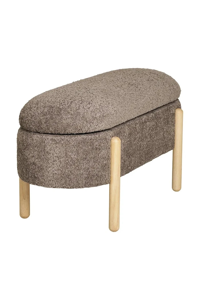 Depolamalı Puf House Nordic Branca 98 x 41 x 48 cm