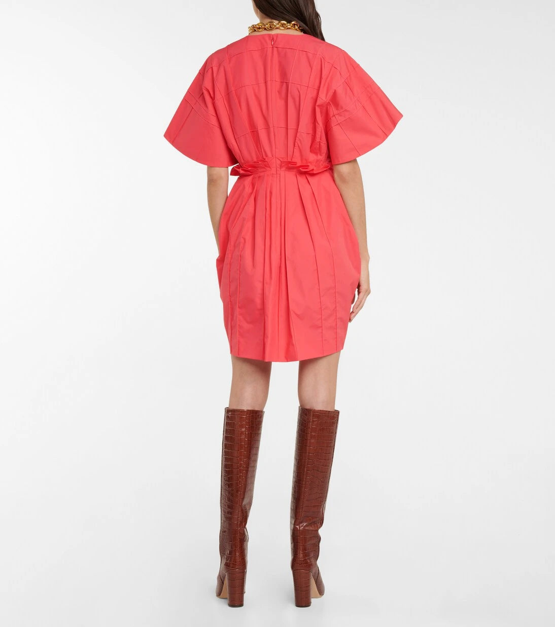 Roksanda - Deidre pleated cotton minidress